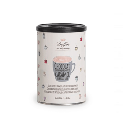 Chocolate dolfin milk & caramel powder hot chocolate