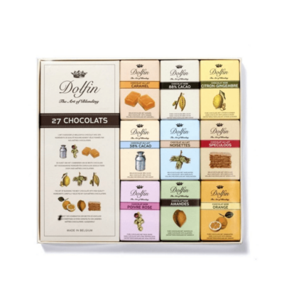 Dolfin giftbox 27 gourmet squares