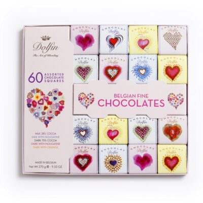 chocolate dolfin gourmet squares 60 LOVE