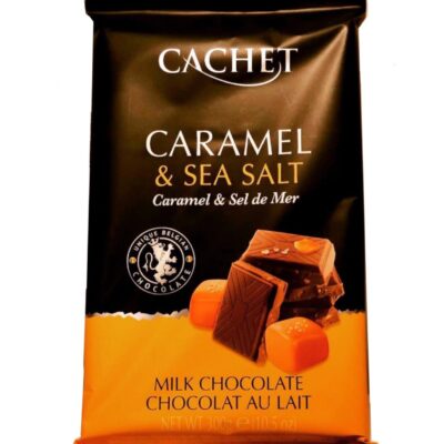 chocolate cachet 300 gram milk caramel & Sea salt